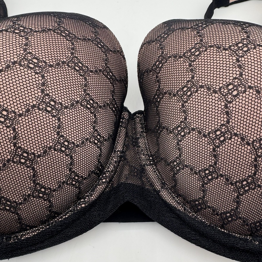 Soma Stunning Support Geo Lace Full Coverage Bra 40C Padded Cup Underwire - Picture 3 of 6